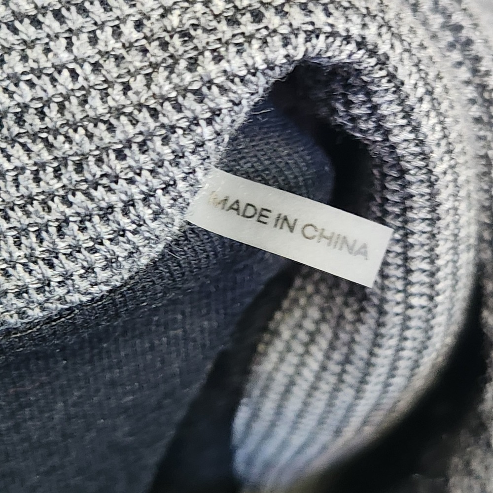 Bugatchi Men's Quarter Zip Pullover Sweater Gray Textured Size LargeL Pocket - Picture 6 of 9